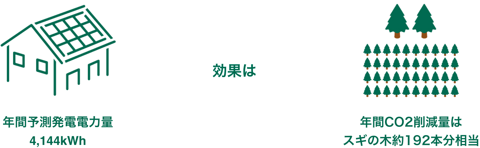 スギの木約192本相当