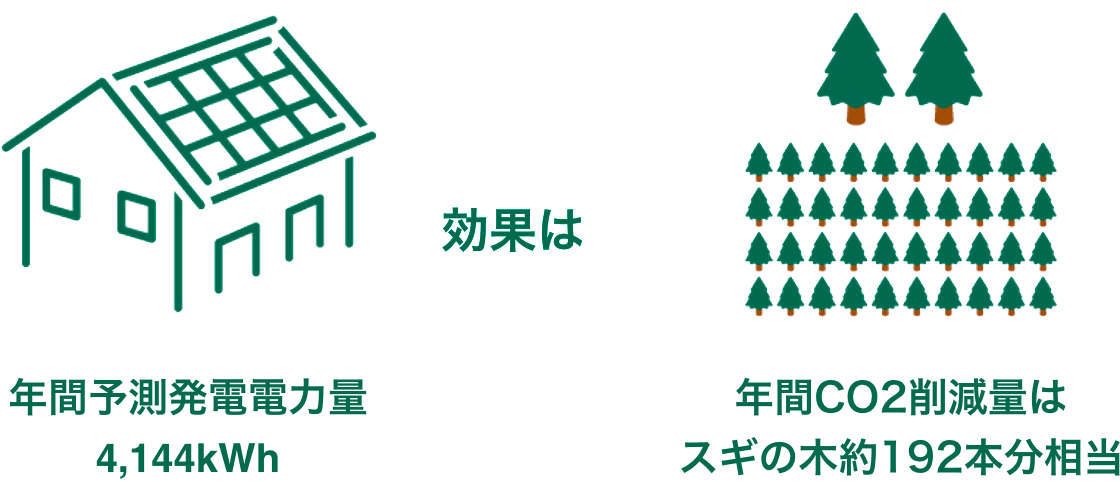 スギの木約192本相当